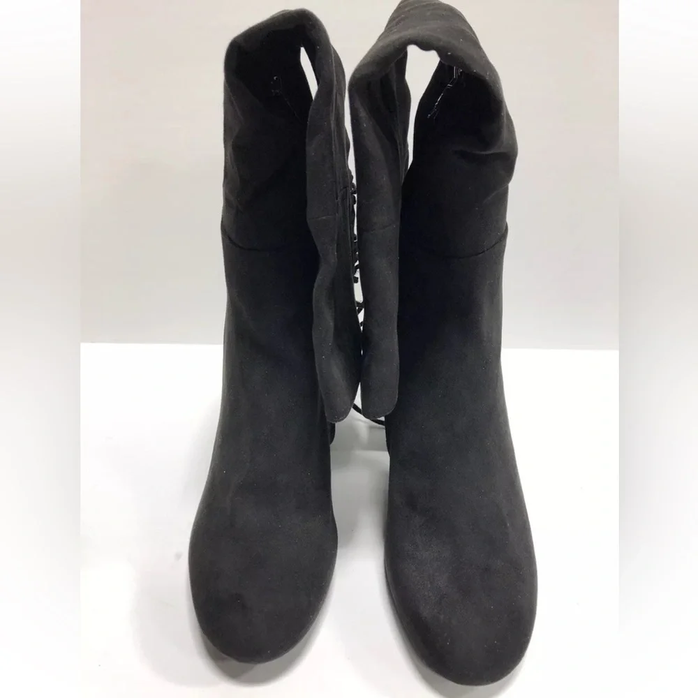 Kenneth Cole Women’s Corie Lace-Up Black Boots, Size 9 M